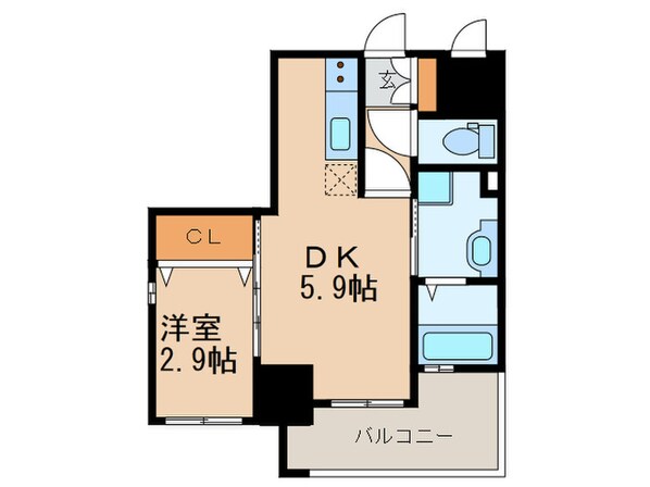 ラグーナ黒崎の物件間取画像